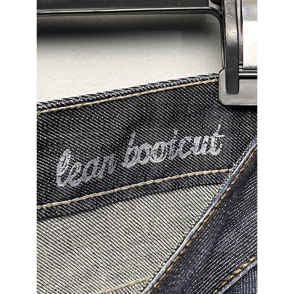 Calvin Klein Womens Lean bootcut denim Jeans Size 8 Mid Rise Dark Wash - Picture 4 of 9